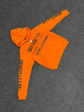 Orange "A LIFESTYLE FOR HUSTLERS" Zip-Up