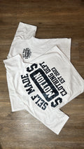 Crop White/Black "SELFMADE DERPT" Tee