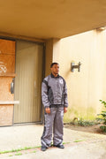 Grey/Black "SELFMADE" Winbreaker Set