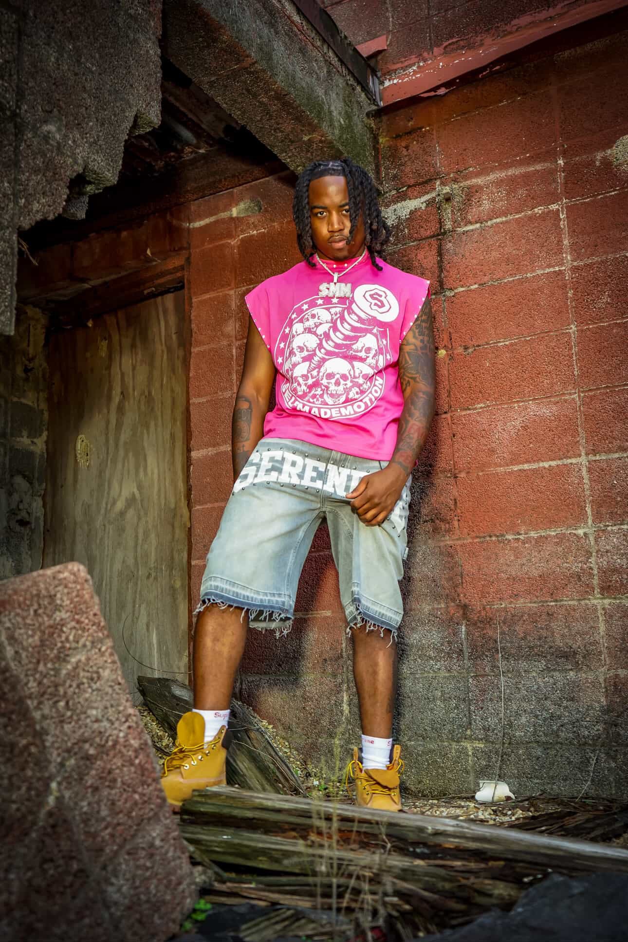 Pink “RHINESTONE” Sleeveless Tee