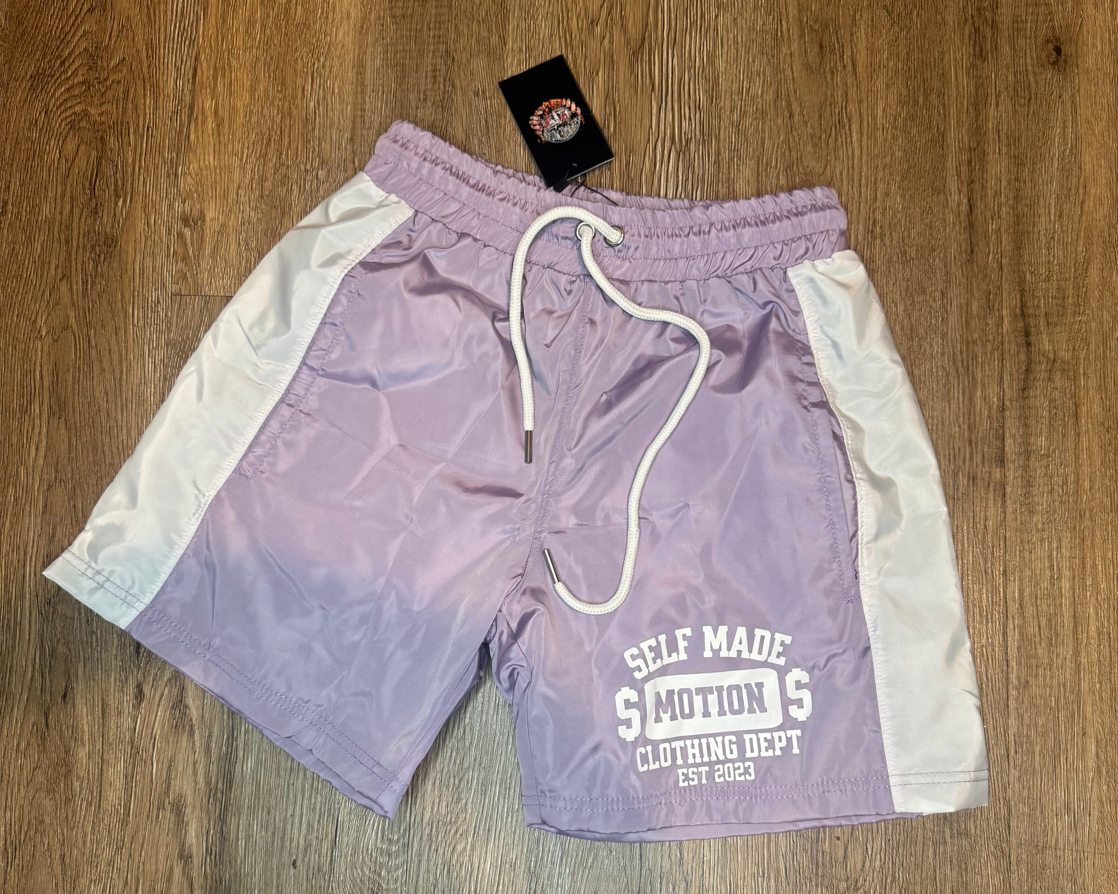 Purple “SELFMADE DEPT” Shorts